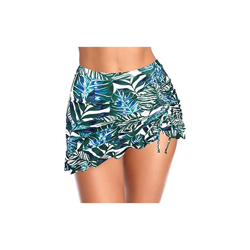 Gonna Da Bagno SHEKINI Donna - Elegante Con Built-in Bikini, Vita Alta E Design Ruched - Foto 3