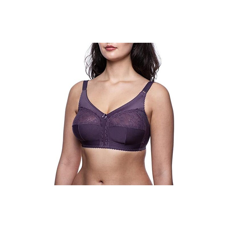 SHEKINI Taglie Forti Comodo Reggiseno Da Donna Push Up Sfoderato Reggiseno Minimizer Coppa Piena Sostegno Senza Imbottiti Con Ferretto Spalline Regolabili Pacco Da 2 124203340