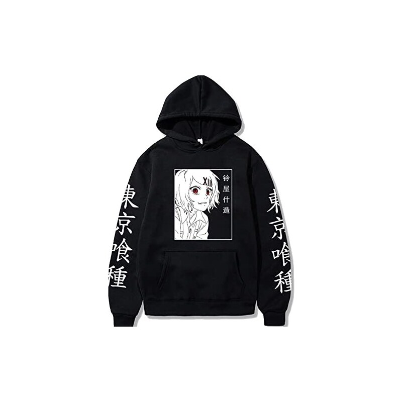 Felpa Con Cappuccio Tokyo Ghoul Ken Kaneki: Stile Manga Giapponese Uomo E Donna