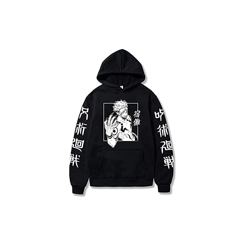 Felpa Con Cappuccio Anime Ryomen Sukuna - Unisex, Maniche Lunghe, Stampa Harajuku | Per Ragazzi E Ragazze Appassionati - Foto 7