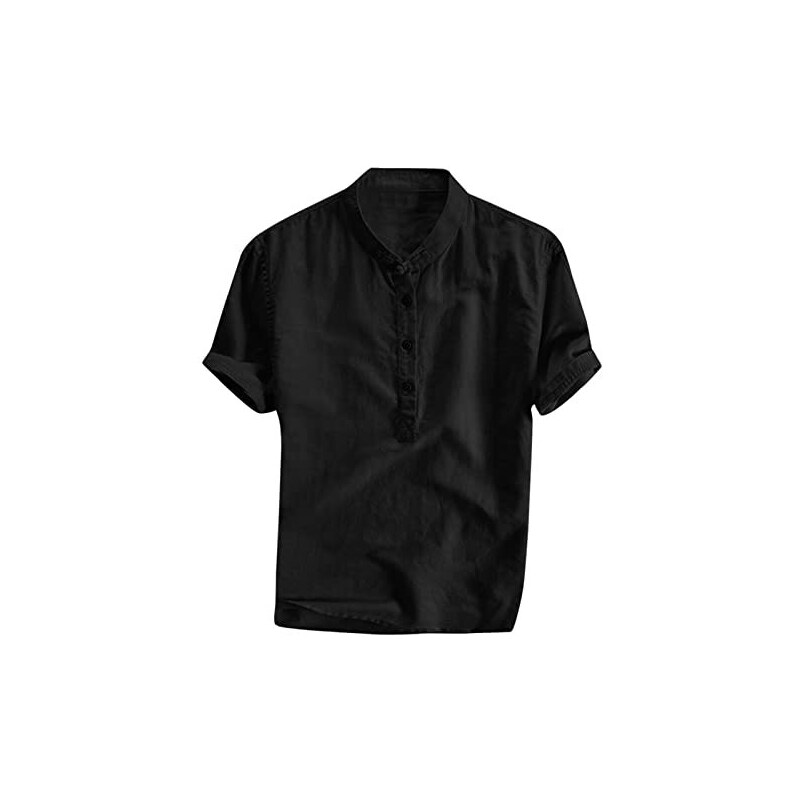 Camicia Senza Maniche Uomo - 100% Cotone, Estiva, Leggera E Traspirante, Per Tempo Libero E Vacanze - Foto 7