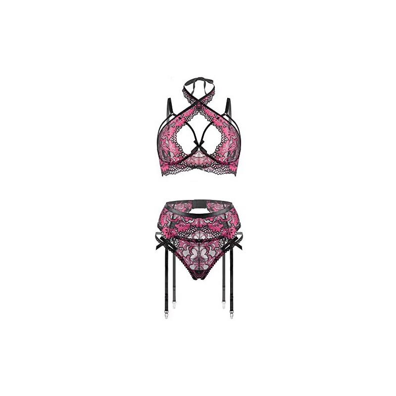 EVELIFE Intimo Donna Sexy Lingerie Reggiseno e Reggicalze Intimissimi