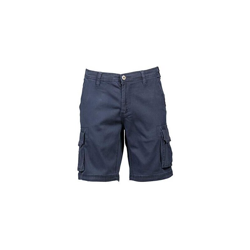 Tokyo Laundry Pantaloni cargo da uomo Costello misto cotone multitasche, Oliva polverosa., XXL