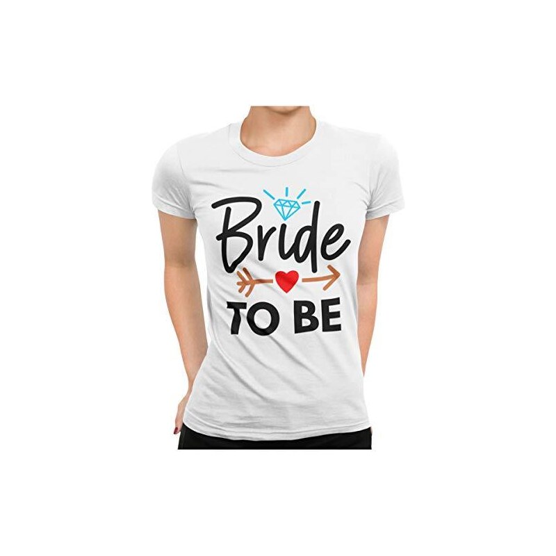 Embroidered BRIDE T-shirt White