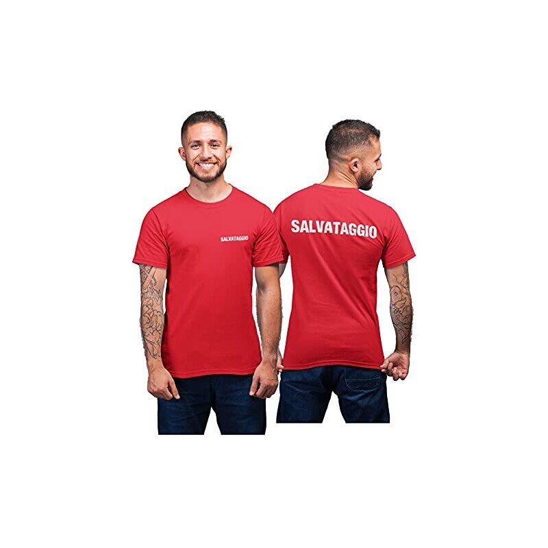 Incidiamo T Shirt Maglietta Salvataggio Lifeguard Bagnino Maglietta Addetto Salvataggio Stileo