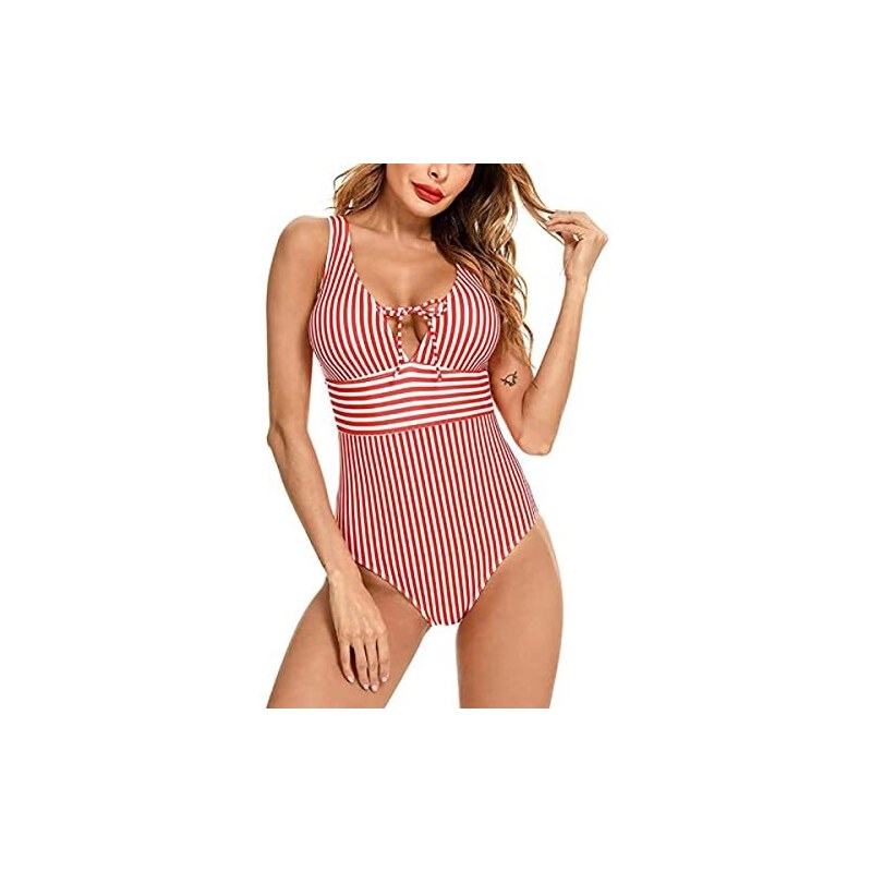 Costume Da Bagno Intero Donna Rayson | Retro Con Volant | Push Up E Controllo Addominale | Tankini - Foto 9