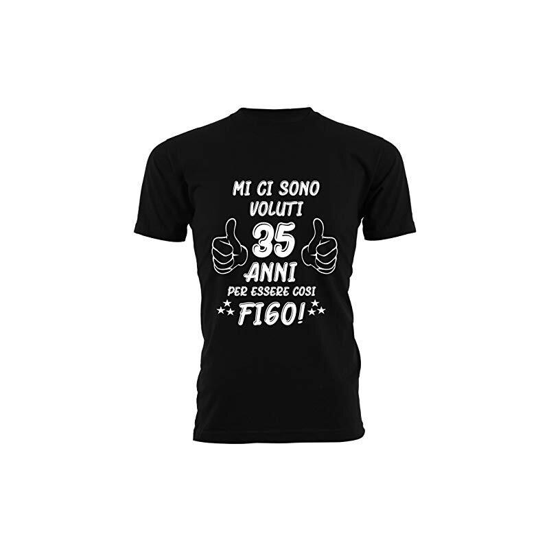 T-Shirt Uomo Thedifferent 'Si Vabbè Ciao' - Maglietta Divertente Cotone Morbido - Foto 13