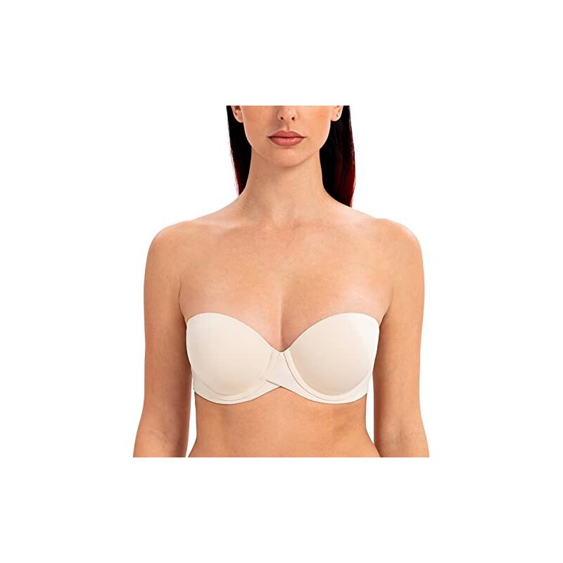 Camille Reggiseno Multiway Senza Spalline Con Ferretto - Non Imbottito, Beige, Taglia 6E