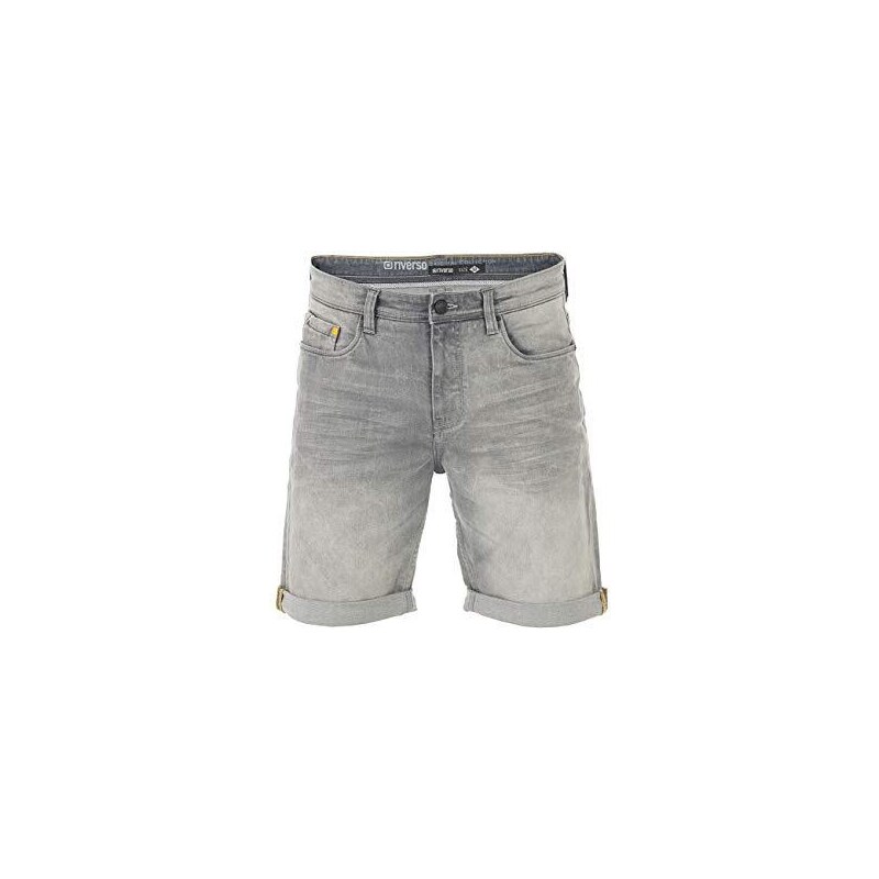 Evoga Jeans Shorts Uomo In Cotone Denim – Blu, Vita Media, Chiusura Lampo, Perfetti Per L'Estate