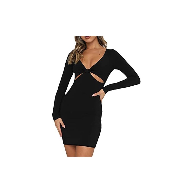 GRACE KARIN Elegante Abito Manica Corta Donna Vestito Cerimonia Traspalente Scollo A V Festa Party Fuxia 106519839