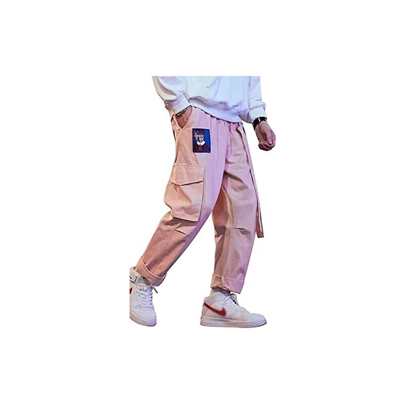 Acquista Pantaloni Casual Da Uomo Pantaloni Larghi A Gamba Larga Pantaloni Sportivi In Italia A Partire Da 23 - Foto 7