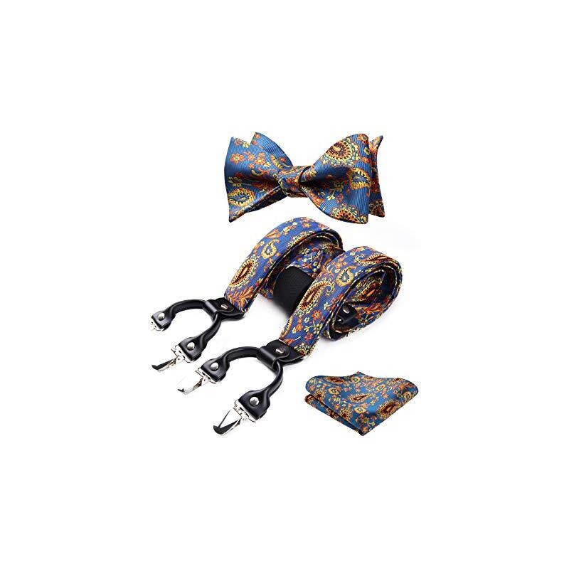 2 Pièces Bretelles Avec Paillettes Aargent Noeud Papillon Paillettes - Foto 5