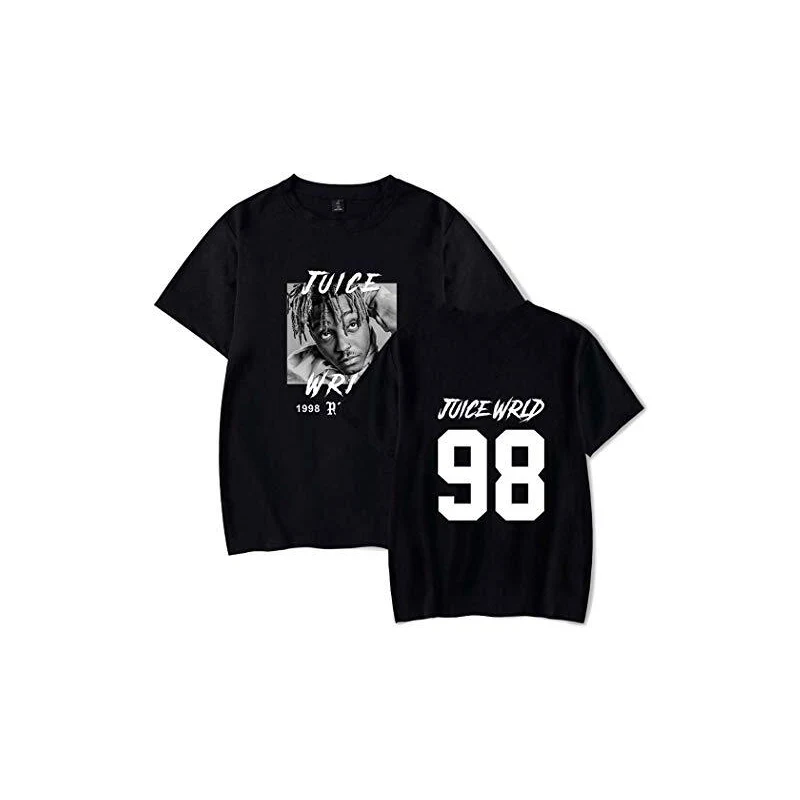 Maglietta Unisex Juice WRLD 98 Stampa 3D - Girocollo Manica Corta - Fan Rapper Hip Hop - 3