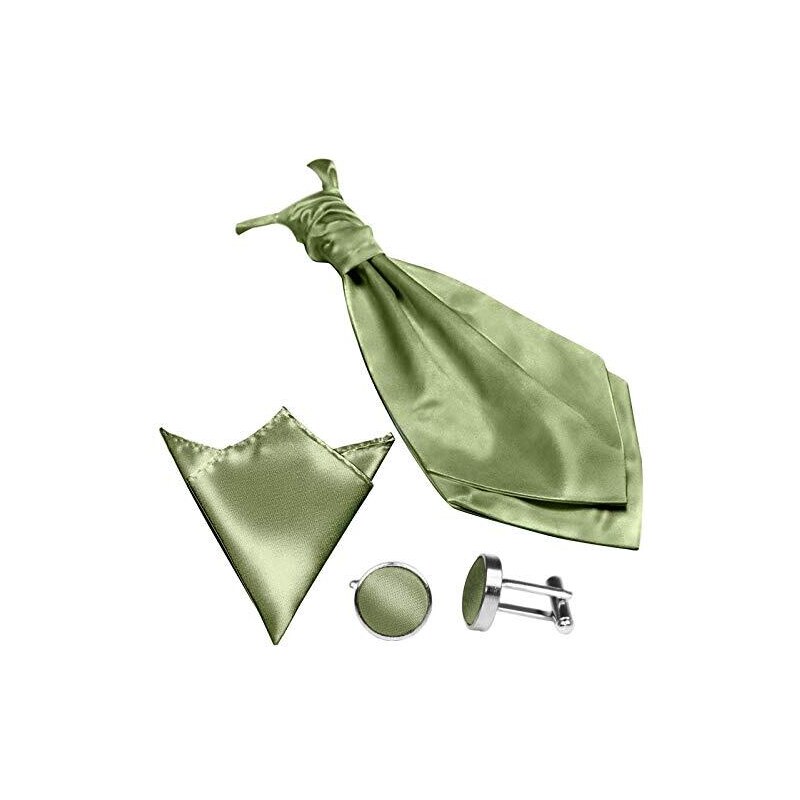Branduce Set Papillon E Fazzoletto Da Tasca Verde Lime – Prelegato, Seta Fatta A Mano, 12.5x6.5 Cm E 25x25 Cm