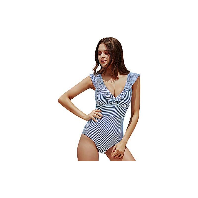 ORANDESIGNE Costume da Bagno Donna Intero Piscina Curvy Push Up Brasiliana Monokini Sexy Hot Mare Bikini Sottile Aderente Coordinato Estivo Swimsuit