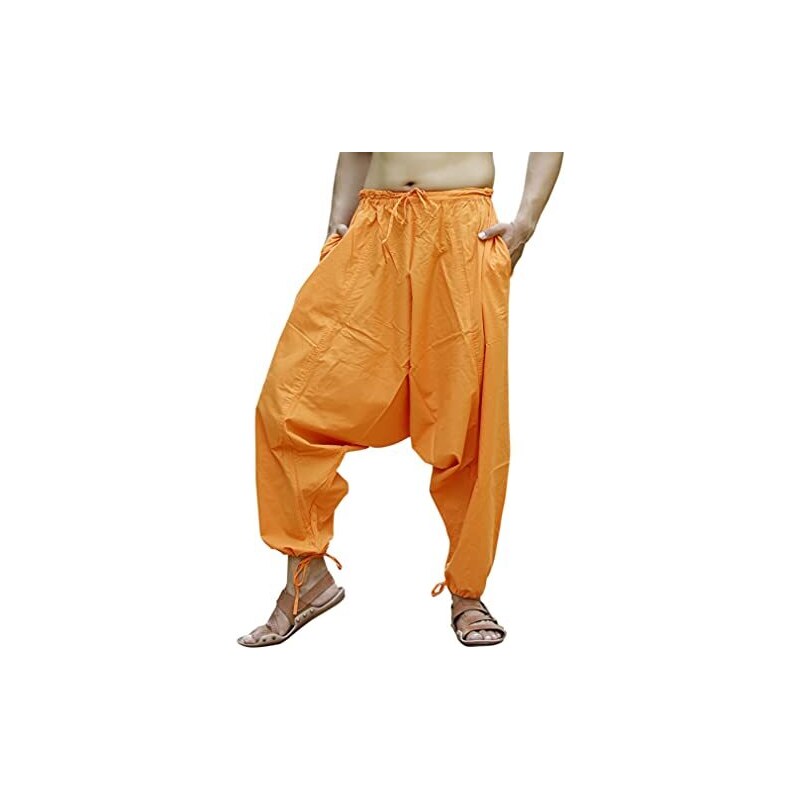 Sarjana Handicrafts - Pantaloni Da Uomo In Cotone Harem Genie Navy Blue X Large 105615822