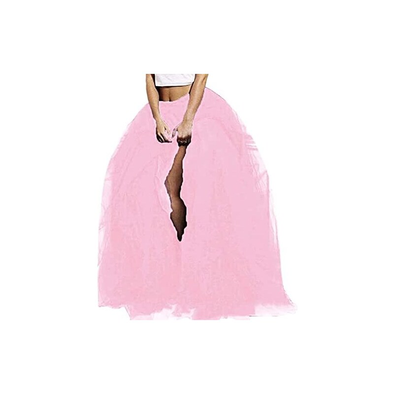 Dcvmvmn Maxi gonna da donna in tulle a strati per primavera estate High