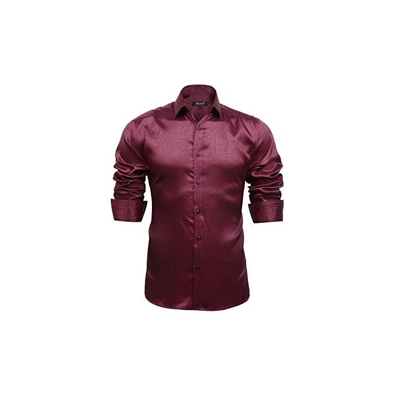 Camicia Uomo Slim Fit Con Stampa Paisley Oro - Elegante Per Matrimoni E Eventi