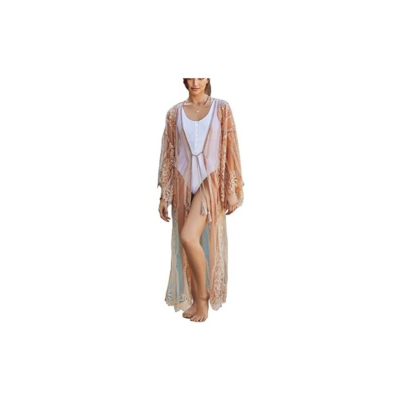 Damen Kaftan Kleid - Leichter Loungewear Überwurf Für Strand & Zuhause