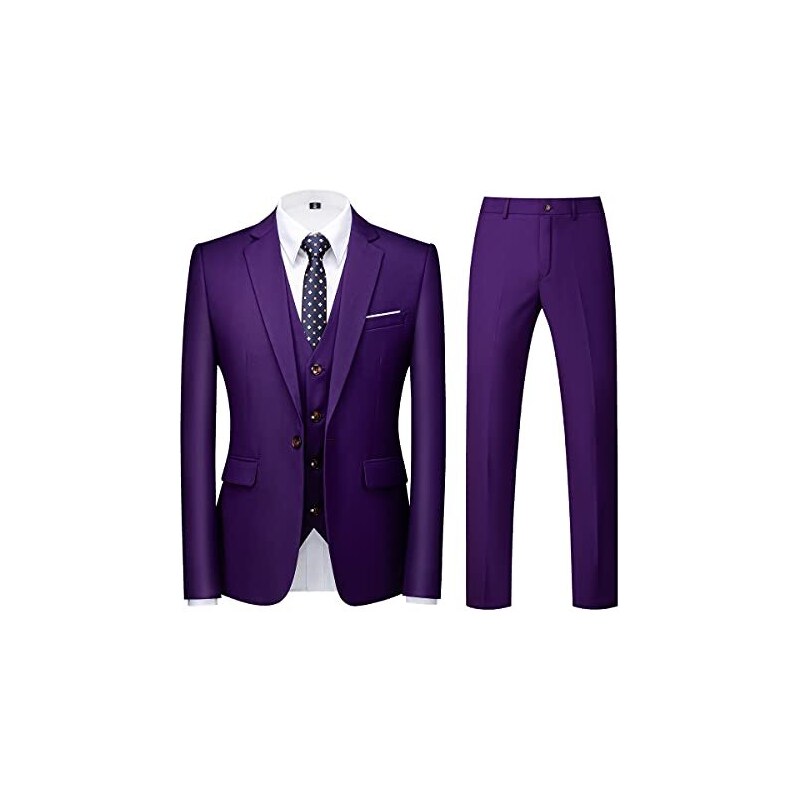 Abito Uomo 2 Pezzi Slim Fit - Giacca E Pantaloni Business | Per Cerimonie E Ufficio - Foto 9