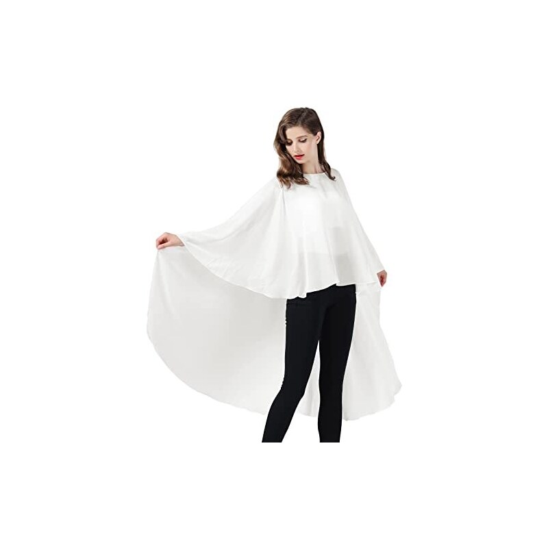 World Of Shawls Sciarpa Elegante In Chiffon Morbido E Leggero - 70x180 Cm, Unica, Ideale Per Sposa