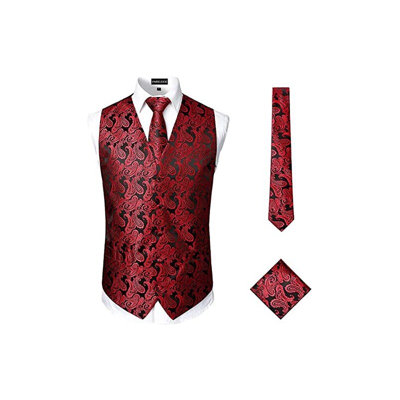 Mens Papillon In Legno Set Con Tasca Abbinata Gemelli Quadrati Spilla