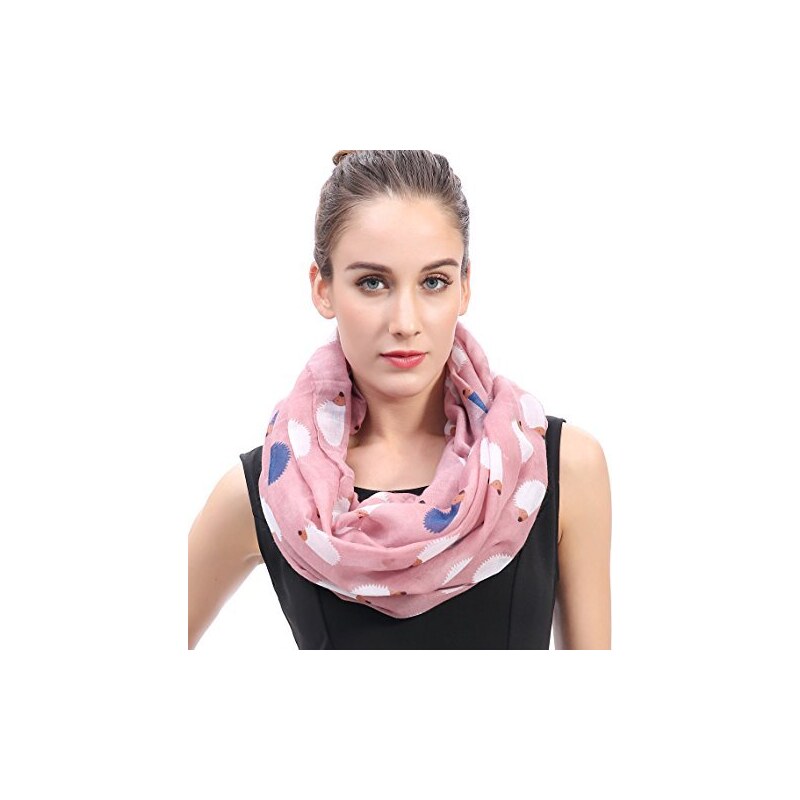 Foulard Soffice Con Bella Fantasia - Nero / Crema / Rosso Scuro - Foto 3