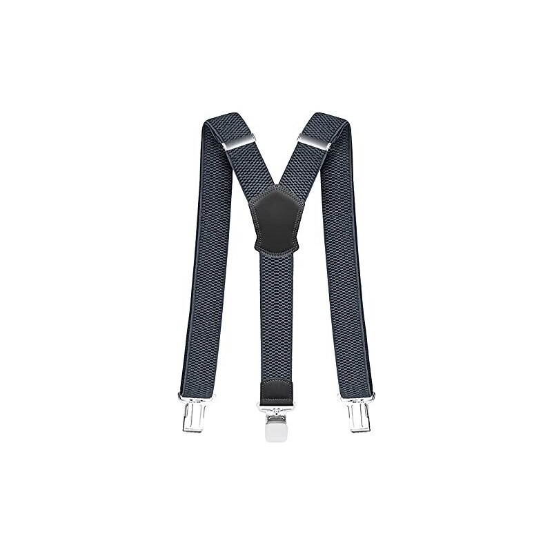Bretelles Homme Vintage Larges 4cm - Réglables, Design En X, Clips Métal Robuste - Élégance Rétro Et Confort Au Quotidien
