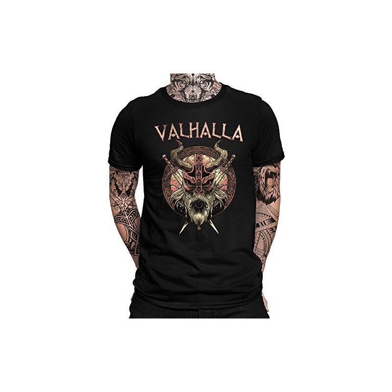 Felpa vichinga con cappuccio Runa Valknut Sentiero del Valhalla | Odin