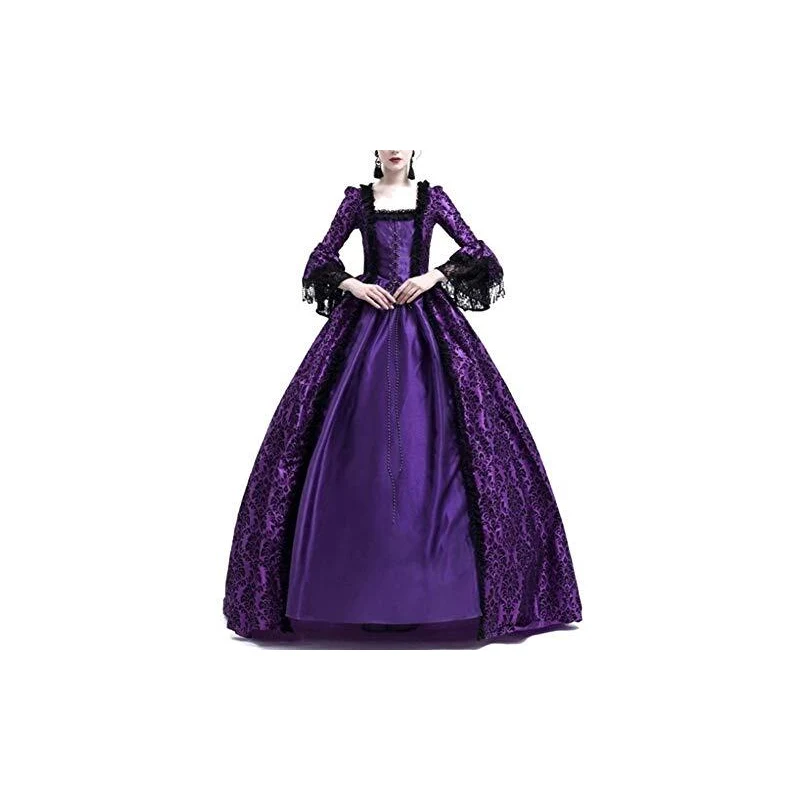 Costume da strega nero e viola