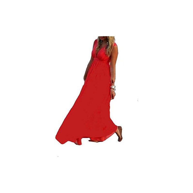 Vestito Donna Elegante Lungo - Raso Con Scollo A Lupetto E Spacco | Per Cerimonie, Feste E Serate - Foto 7