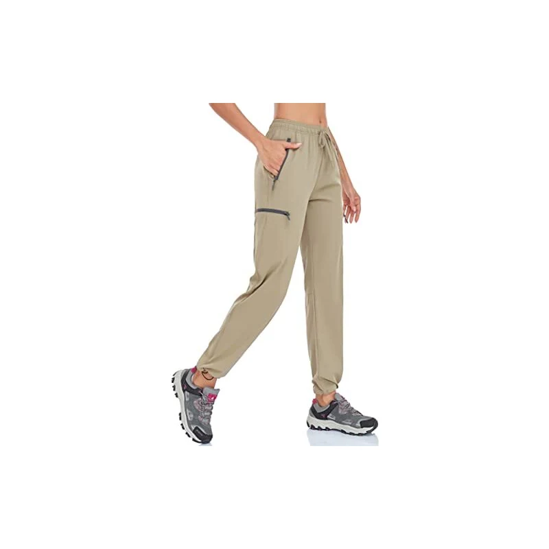 Pantaloni Trekking Donna Leggeri - Cargo Estivi Asciugatura Rapida Con Tasche Con Cerniera - Foto 9
