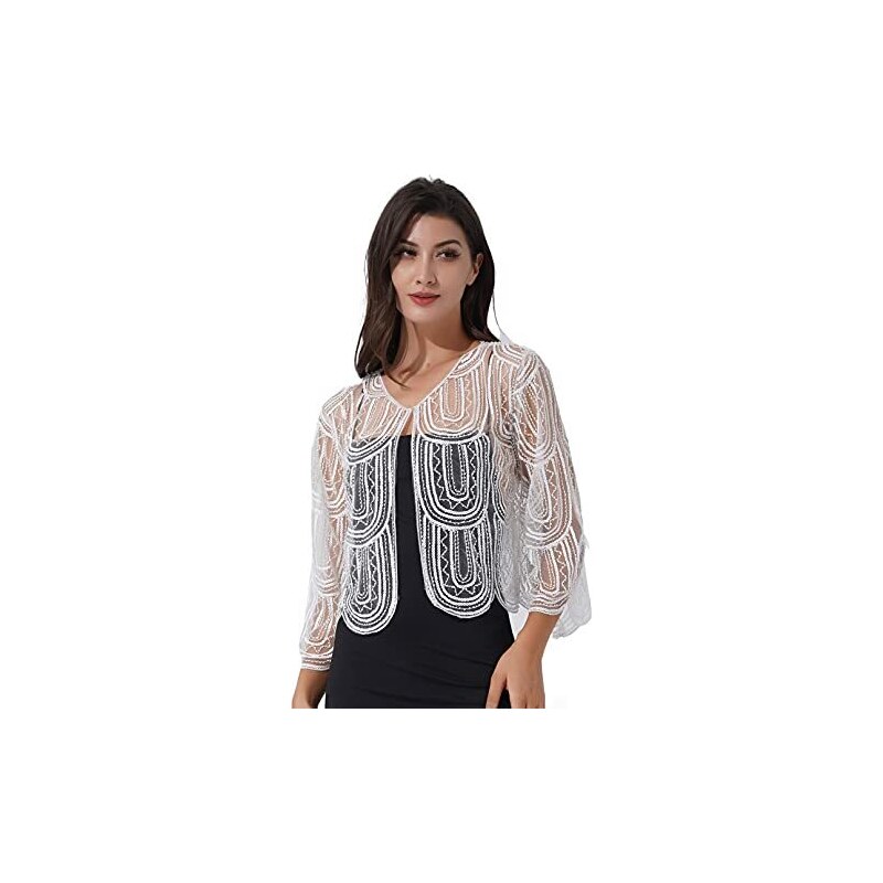 Cardigan Neonata In Raso Elegante - Bolero Per Battesimo E Cerimonie