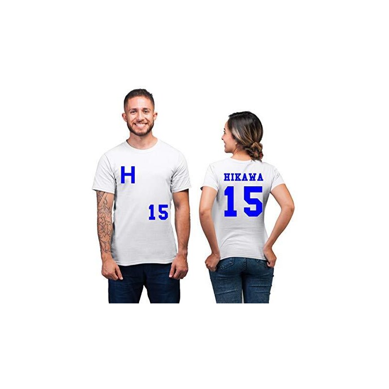 Felpa Girocollo Unisex Sport – Maglia Shiro E Mila Team Hikawa Pallavolo, 80% Cotone 20% Poliestere, Bianca, Taglie Da XS In Su