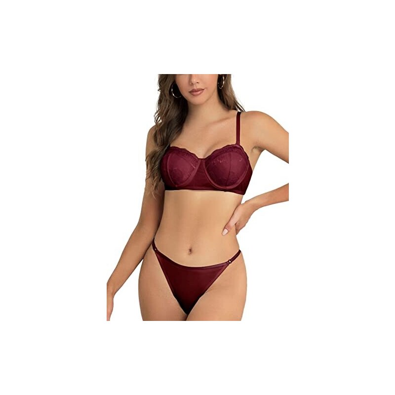 XTBFOOJ Lingerie Donna Hot con Reggicalze Perizoma Donna Sexy Intimo