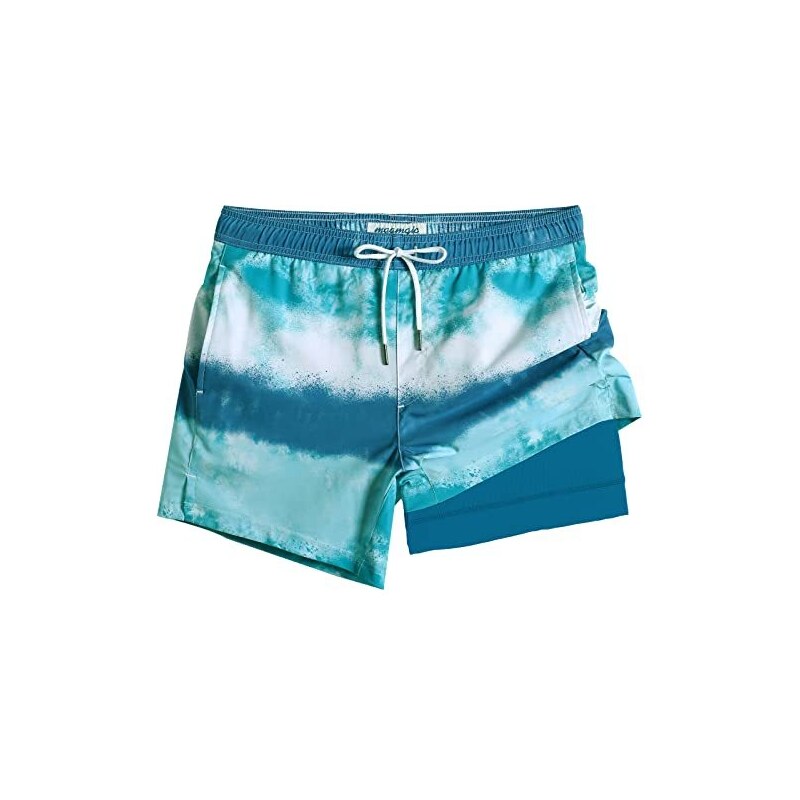 Pantaloncini Da Bagno Da Uomo Con Motivo A Sorpresa, Traspiranti E Leggeri, Con Fodera In Rete E Tasche, Taglie M-XXL - 3