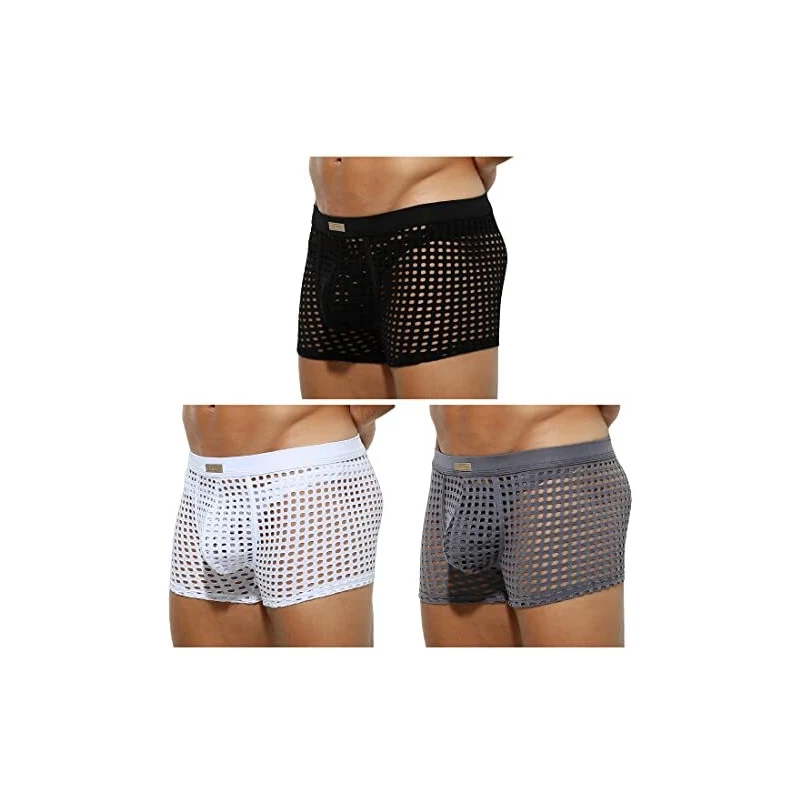 Casey Kevin Mutande Uomo Trasparenti – Boxer Sexy In Tessuto Traspirante – Intimo Uomo Moda - 6
