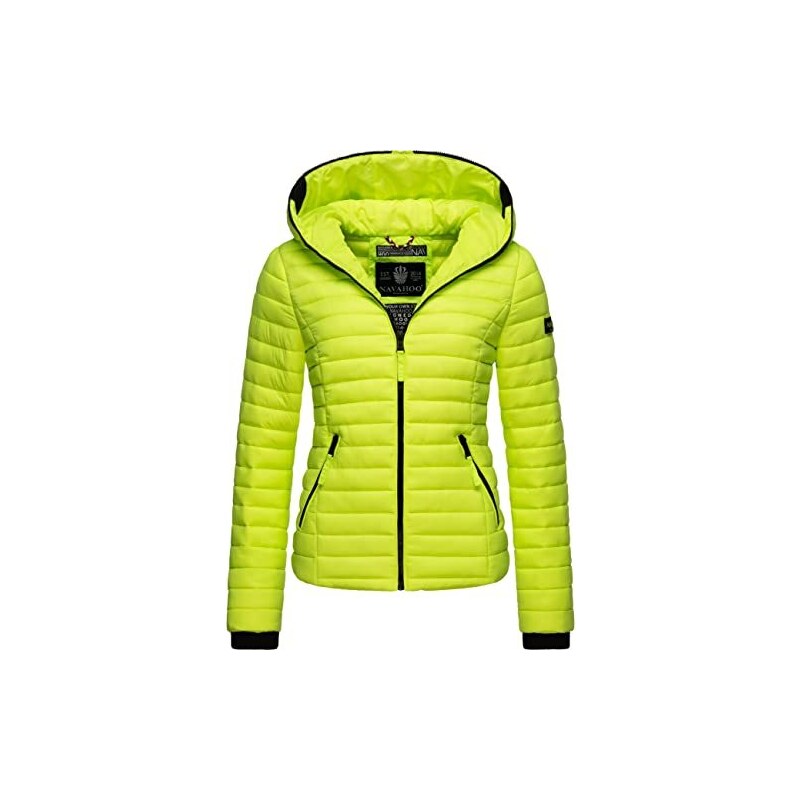 Navahoo Giacca Trapuntata Mezza Stagione da Donna Kimuk Verde Neon