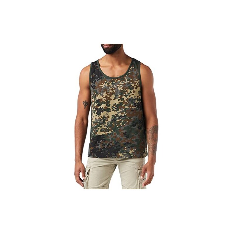 Canottiera Uomo Brandit | 100% Cotone | Comfort Elevato | Taglio Dritto | Ideale Per Estate E Palestra