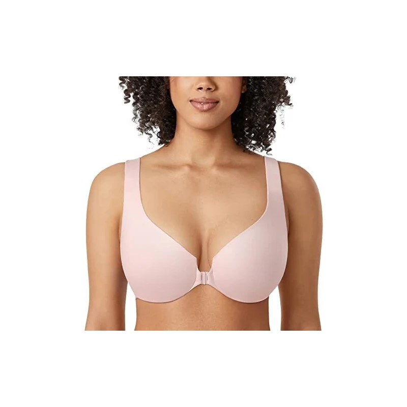 Delimira Donna Reggiseno Non Imbottito Apertura Frontale Rosa Nudo D Stileo It