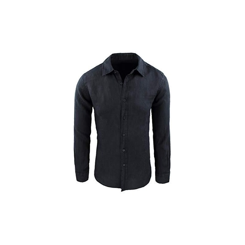 Allthemen Camicia Formale da Uomo Maniche Lunghe Shirt con Bottoni