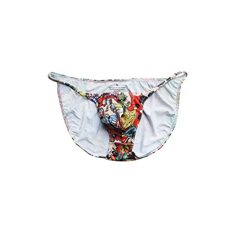 Sexy String Uomo Intimo Perizoma Hot Tanga Thong Mutande Pizzo A - Foto 3