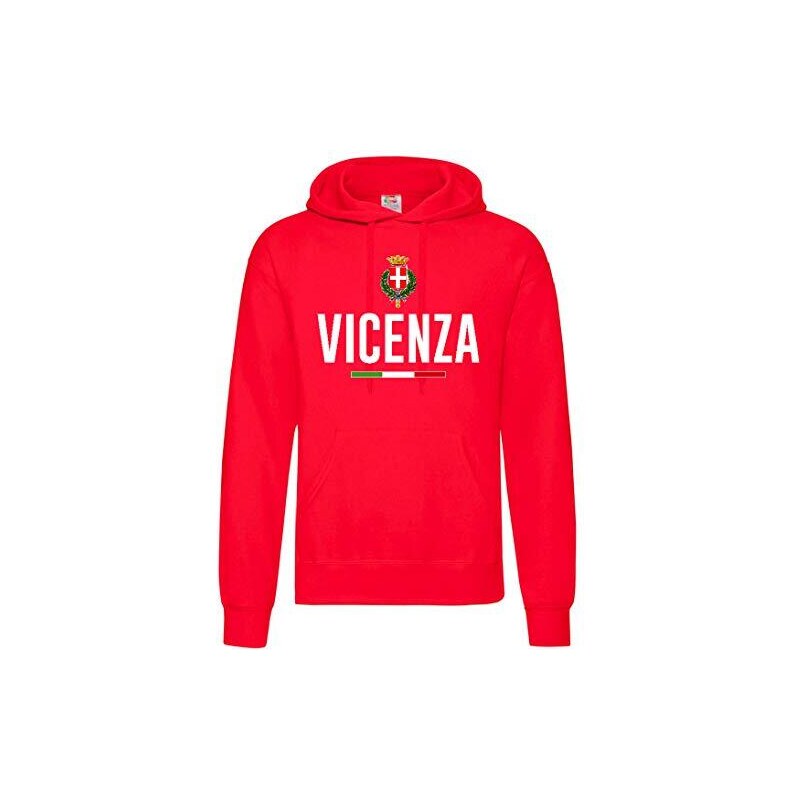 Sweat à Capuche Rouge Lupa Roma – Vintage – Années 80/90 – Taille Homme