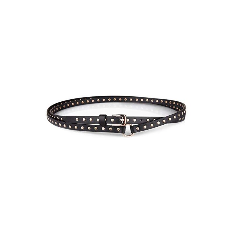 Cintura elastica con glitter nera Raffy