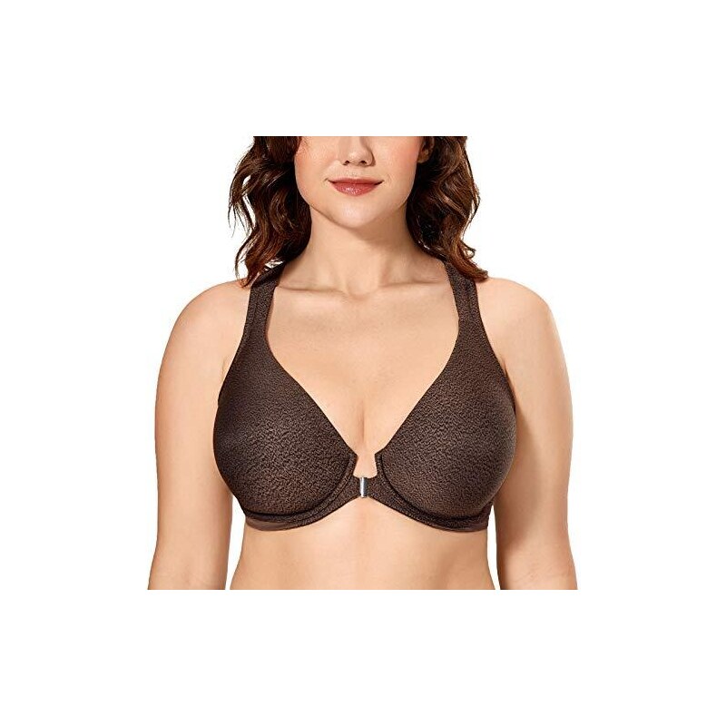 DELIMIRA Reggiseno Minimizer Con Ferretto - Per Donne Con Taglie Forti, Comodo E Senza Imbottitura!