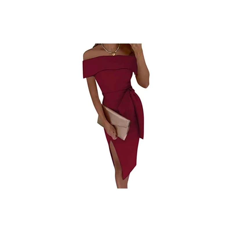 shownicer Vestiti Lunghi Donna Estivi Moda Abito Donna Cotone a Lino Tinta Unita Senza Maniche Comodo Midi Vestito Abiti Donna Casual Spiaggia Festa Cocktail A Arancione S