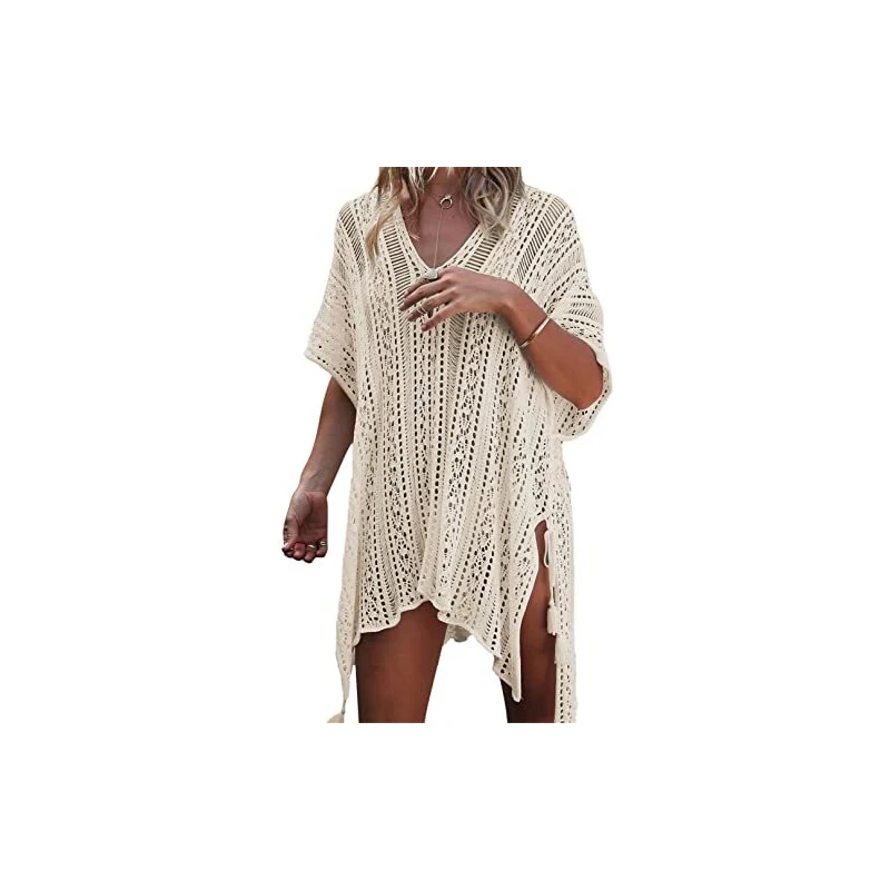 Copricostume Lungo Donna - Cardigan Da Spiaggia Oversize, Cover Up Bikini Elegante Per Mare E Piscina