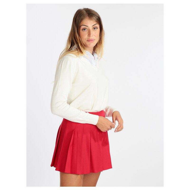 Solada Pullover Donna Con Camicia Bianco Taglia M/l