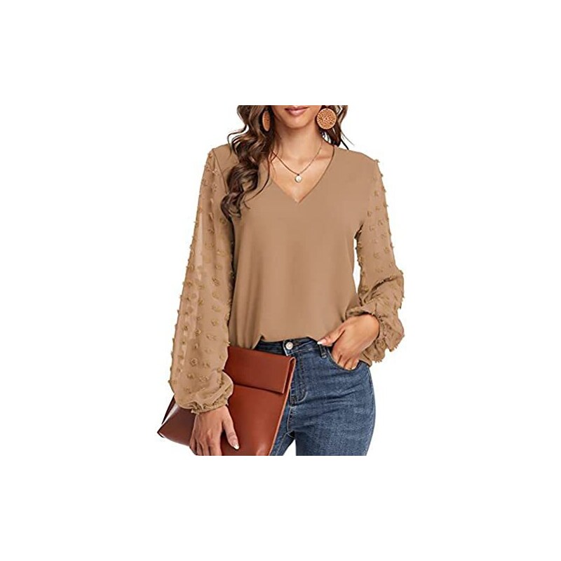 Acquista Camicia Coreana All'uncinetto Corta Moda Soffio A Maniche Lunghe In Pizzo Con Scollo A