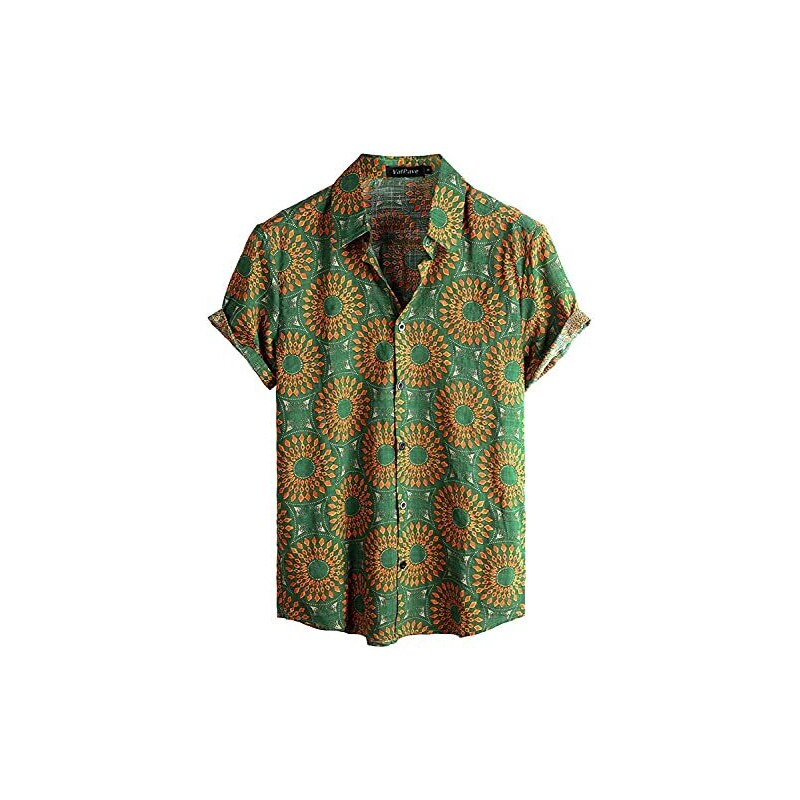 Camicia hawaiana da uomo Vibrant Vacation - Tropicale a bottoni all